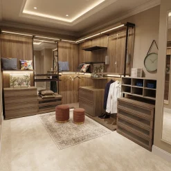 Cabina Angolare Noce Dark