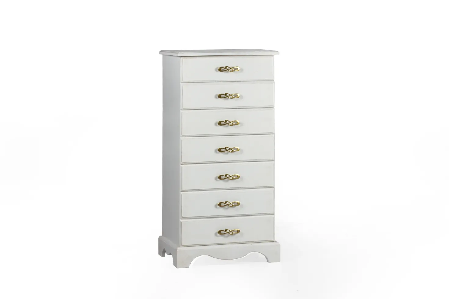 cassettiera Rombo in patinato beige