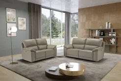 Divano Taylor 2p c/recliner in pelle