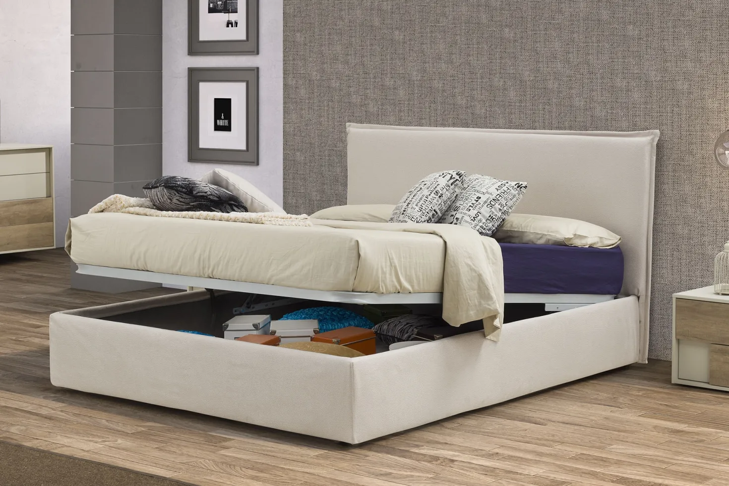 letto Chantal avorio