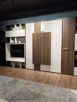 Parete Attrezzata Con Porta Tv E Letto Salvaspazio
