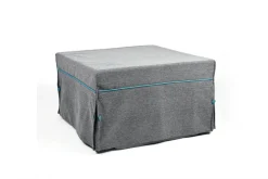 Pouf Letto tessuto grigio Morfeo