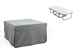 Pouf Letto tessuto grigio Morfeo