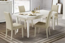 Tavolo Rombo patinato beige